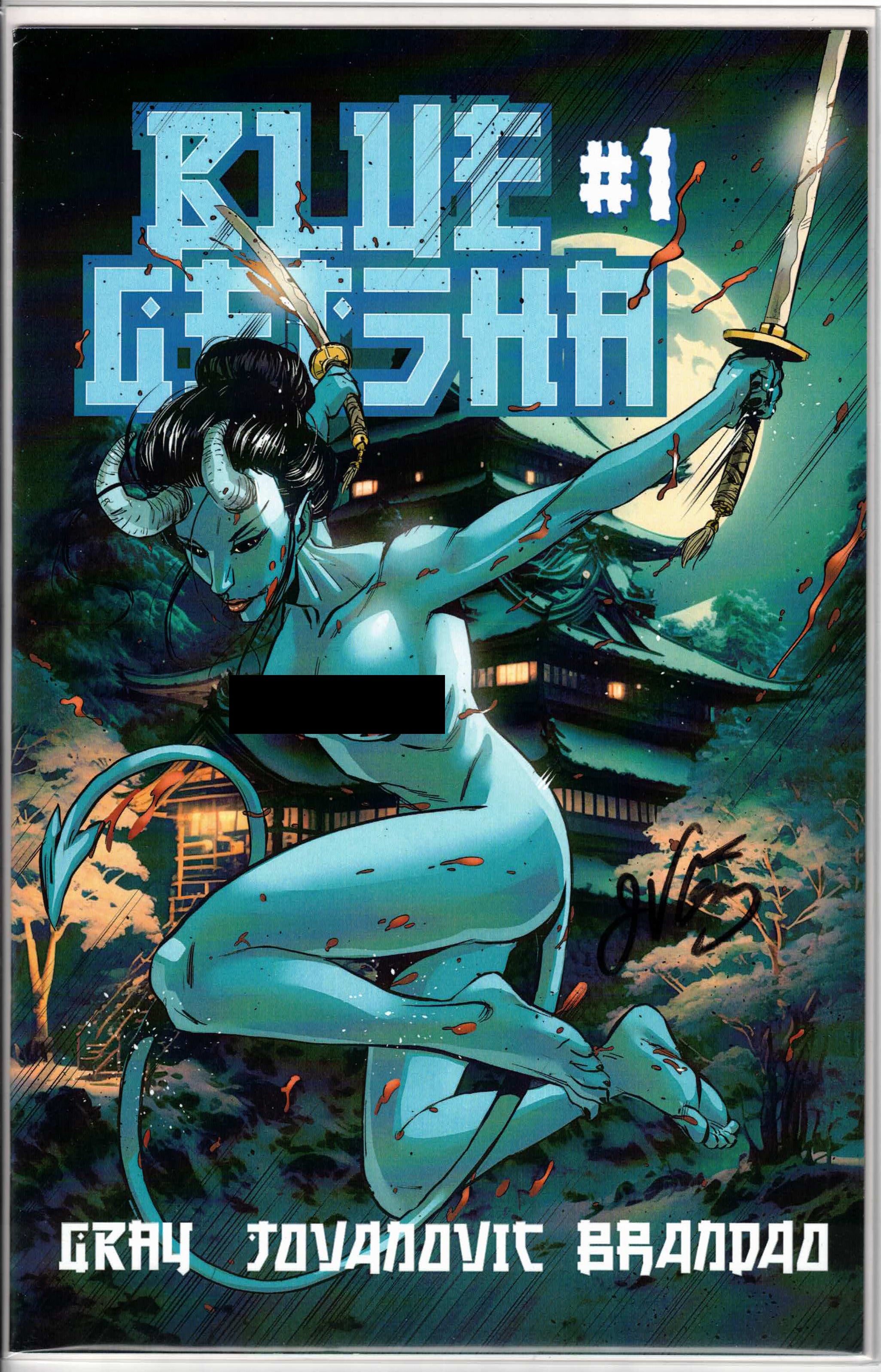 Blue Geisha #1 Print Edition Antonio Brandao Cover