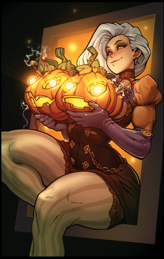 Voltessa Masquerade of the Macabre — Jack-O-Lanterns Variant Cover by NaughtyAzima